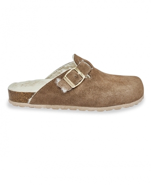 Mules fourrées Les Tropeziennes ZOELIX Lining Taupe Femme|HWNY-51799123